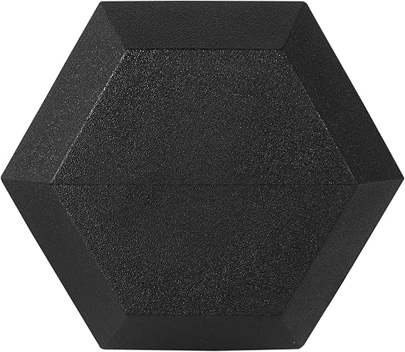 Rubber Encased Hex Dumbbell, Multiple Sizes - Image 2