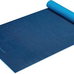 Gaiam Solid Color Yoga Mat, Non Slip Exercise & Fitness Mat for All Types of Yoga, Pilates & Floor Exercises